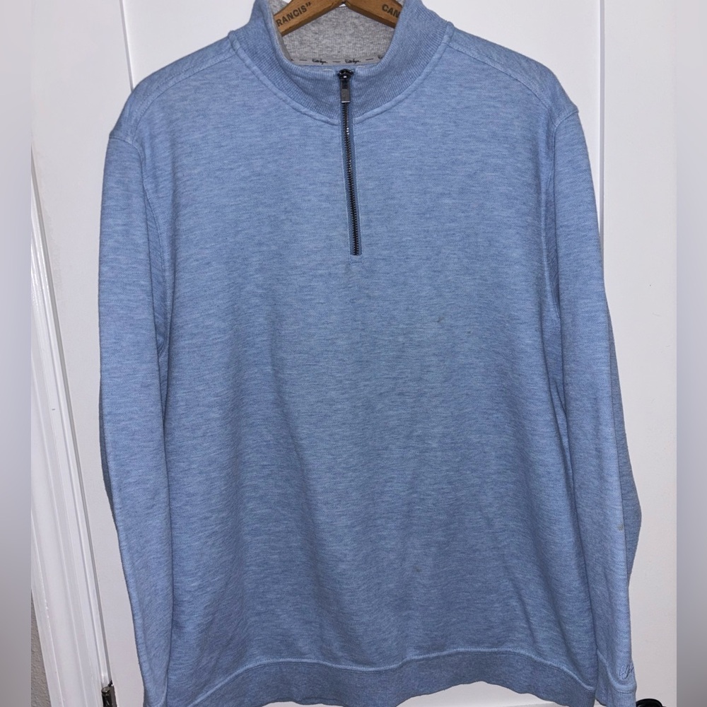 Walter Hagen Men's Blue Half-Zip Sweater
